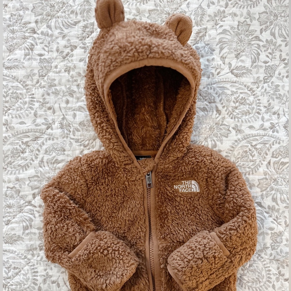 North Face Baby Bear Full-Zip Hoodie | Warm Brown | 3-6 Months